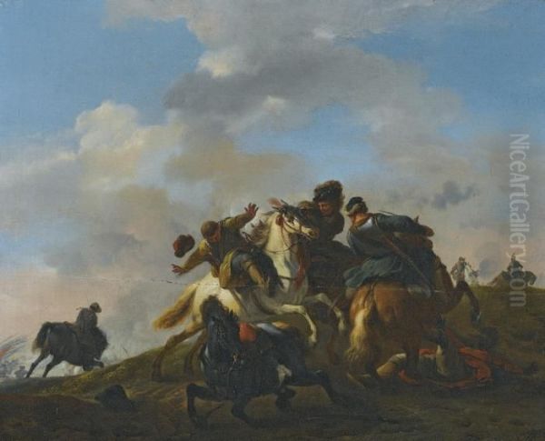 A Cavalry Skirmish - view 1