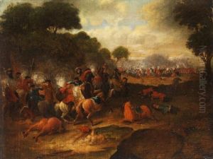 Schlachtenszene by Jan von Huchtenburgh