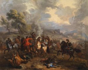 A Cavalry Engagement From The Time Of Thewar Of The Spanish Secession