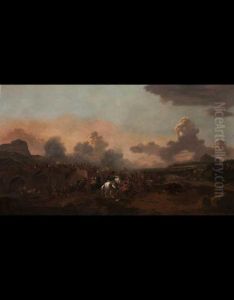 Scontro Di Cavalleria by Jan von Huchtenburgh