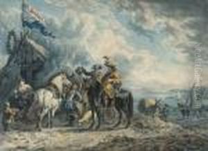Johan : Campementmilitaire by Jan von Huchtenburgh