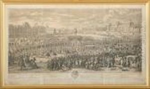 Marche Du Roy Accompagne De Ses Gardes Passant Sur Le Pont Neuf Et Allant Au Palais