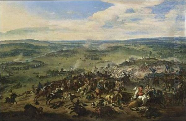 The Battle At Blenheim, Near Hochstadt (bavaria), 13 August 1704 - view 1