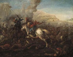 A Cavalry Battle by Jan von Huchtenburgh