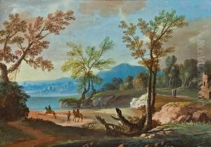 Sudliche Landschaft Mit Reitern
