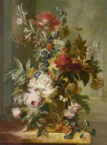 Large Floral Still Life by Jan Van Huysum