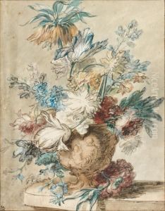 Bouquet De Fleurs Dans Un Vase by Jan Van Huysum