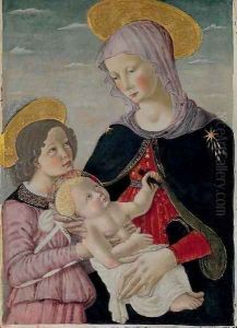 The Madonna and Child with Saint John the Baptist by Henri De Toulouse-Lautrec