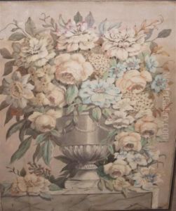 Fleurs Dans Un Vase by Jan Van Huysum