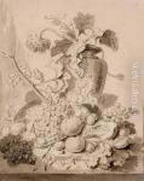 Stillleben Mit Fruchten Und Blumen - view 1
