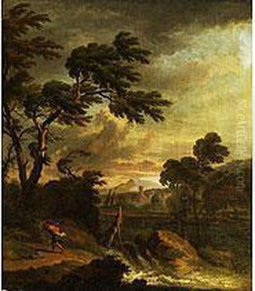 Abendliche Baumlandschaft - view 1
