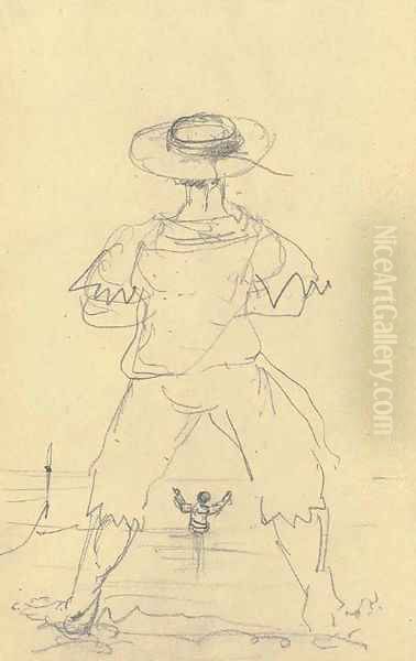 Baigneur de dos - view 1