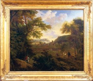 Paysage Avec Scene De Chasse