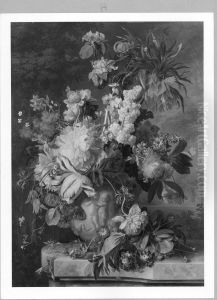 Flower Piece by Jan Van Huysum