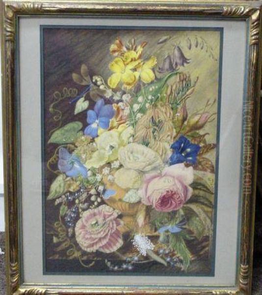 Elaborate Floral Still Life - view 1