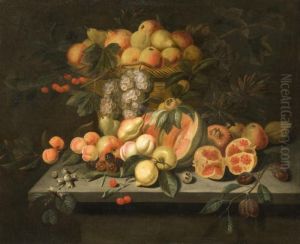 Nature Morte De Fruits Disposes Sur Un Entablement Nature Morte De Fruits Disposes Sur Un Entablement