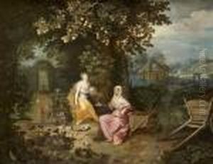 Vertumne Et Pomone by Jan van Kessel