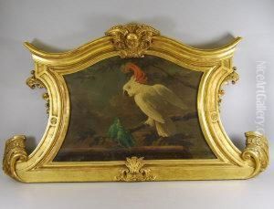 A Cockatoo And Two Parrots On A Branch by Jan van Kessel