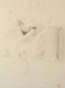 Miss Ida Heath, danseuse anglaise by Henri De Toulouse-Lautrec
