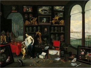 The Sense Of Sight And Touch by Jan van Kessel