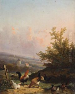 Landscape With Ducks And Fowl