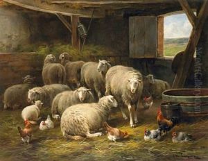 The Sheepfold by Cornelis van Leemputten