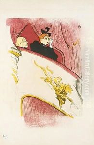La Loge au Mascaron Dore by Henri De Toulouse-Lautrec
