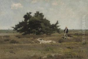 A Stroll In The Country by Cornelis van Leemputten