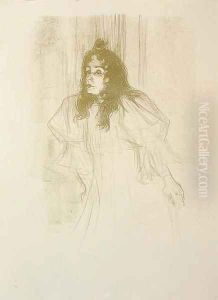 Miss May Belfort en Cheveux by Henri De Toulouse-Lautrec