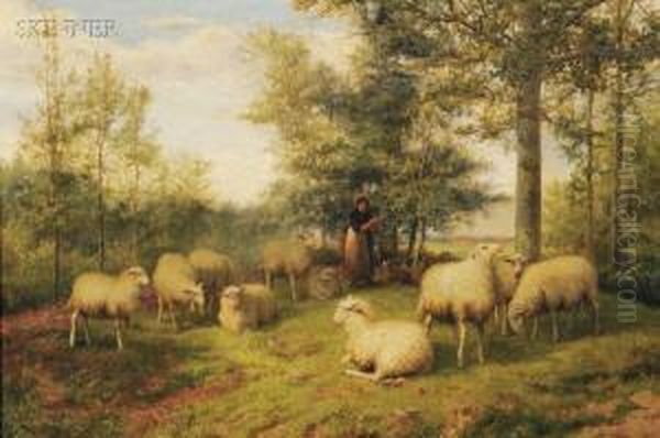 Sheep And Shepherdess - view 1