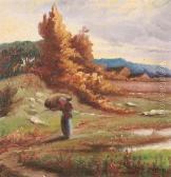 Bag Lady On The Meadow. - view 1
