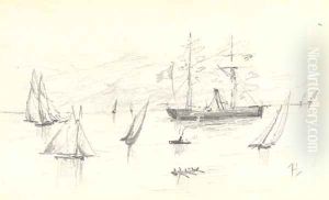 Bateaux by Henri De Toulouse-Lautrec