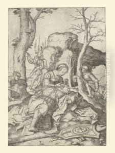 Samson And Delilah by Lucas Van Leyden