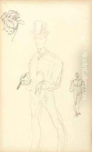 Un dandy by Henri De Toulouse-Lautrec