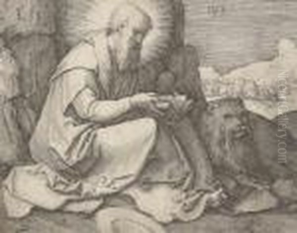 Saint Jerome In A Landscape - view 1
