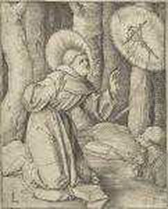 Saint Francis Of Assisi Receiving The Stigmata by Lucas Van Leyden