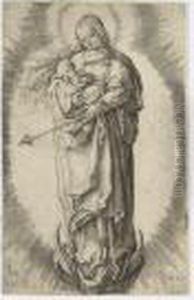 The Virgin With Child On A Crescent