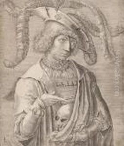 Young Man With Skull