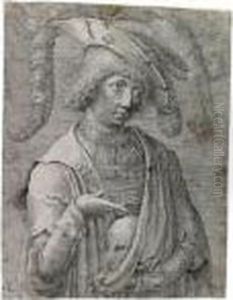Young Man With A Skull by Lucas Van Leyden