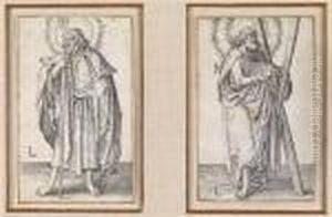 Hl. Andreas Und Hl.matthias by Lucas Van Leyden