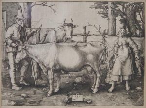 The Milkmaid by Lucas Van Leyden