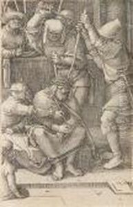 Christ Crowned With Thorns, From The Small Passion by Lucas Van Leyden