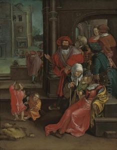 The Poet Virgil Suspended In A Basket
