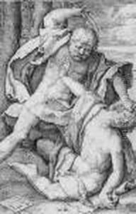 Kain Erschlagt Abel by Lucas Van Leyden