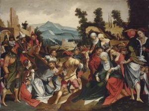 The Road To Calvary by Lucas Van Leyden