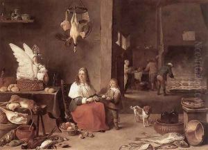 Kitchen Scene 1644 by David The Younger Teniers