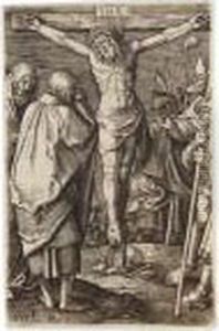 2 Bll.: Die Kreuzigung. Christus In Der Vorholle by Lucas Van Leyden
