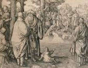 Baptism Of Christ by Lucas Van Leyden