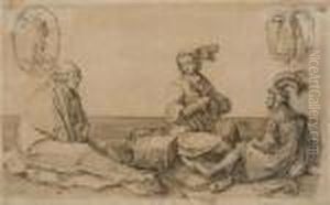 Joseph Interpreting Pharaoh's Dreams by Lucas Van Leyden