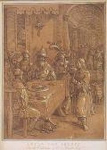 Escena Biblica by Lucas Van Leyden
